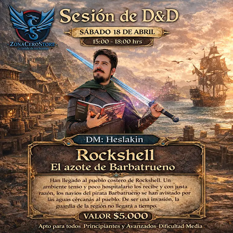 Sesión DnD Zona Cero Store - Rockshell: El Azote de Barbatrueno 1