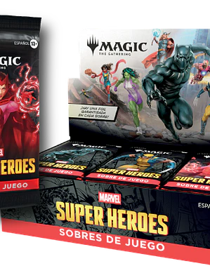 [Preventa]  Universes Beyond Marvel Super Heroes Display de 30 Sobres
