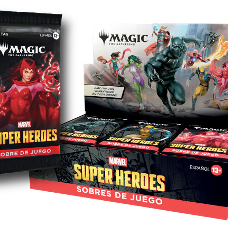 Universes Beyond Marvel Super Heroes Display de 30 Sobres 1