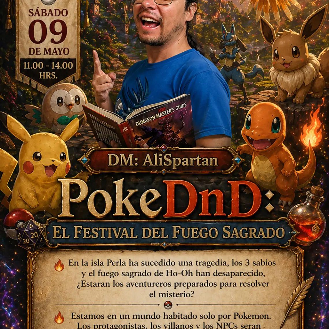 Sesión DnD Zona Cero Store -   PokeDnD: El festival del fuego sagrado 1