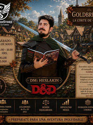 Sesión DnD Zona Cero Store - Goldbreeze: La corte de otono