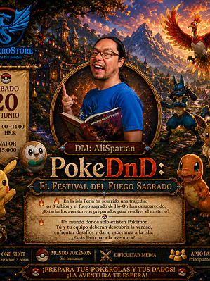 Sesión DnD Zona Cero Store - PokeDnD: El festival del fuego sagrado