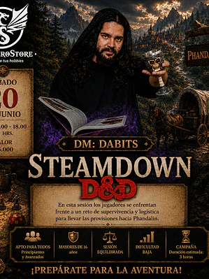 Sesión DnD Zona Cero Store - Steamdown