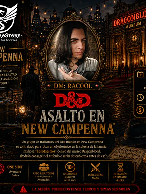 Sesión DnD Zona Cero Store - Asalto en New Campenna