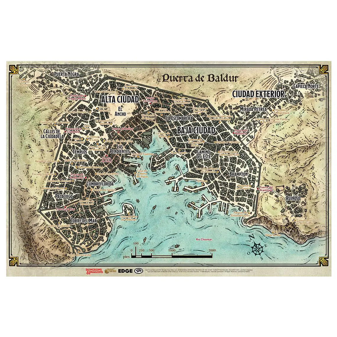 Set de Mapas la puerta de baldur 1