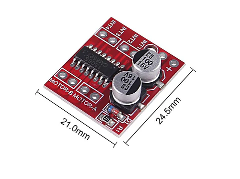 Controlador Motor Mini l298 1.5A 2 vias