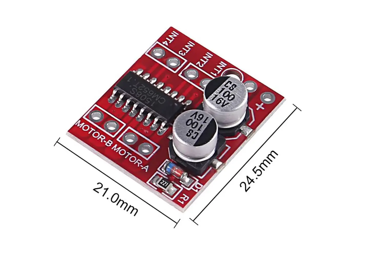 Controlador Motor Mini l298 1.5A 2 vias 1