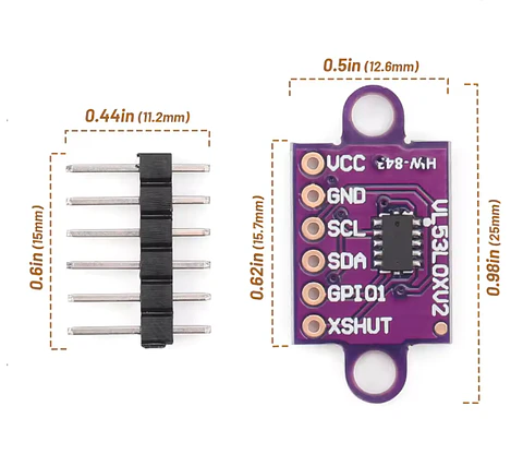 Sensor de Distancia TOF VL53L0X