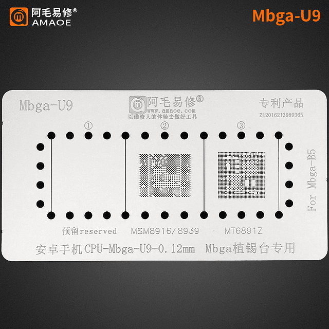 Holder Reballing CPU Mbga-B5