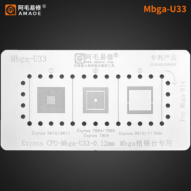 Holder Reballing CPU Mbga-B14