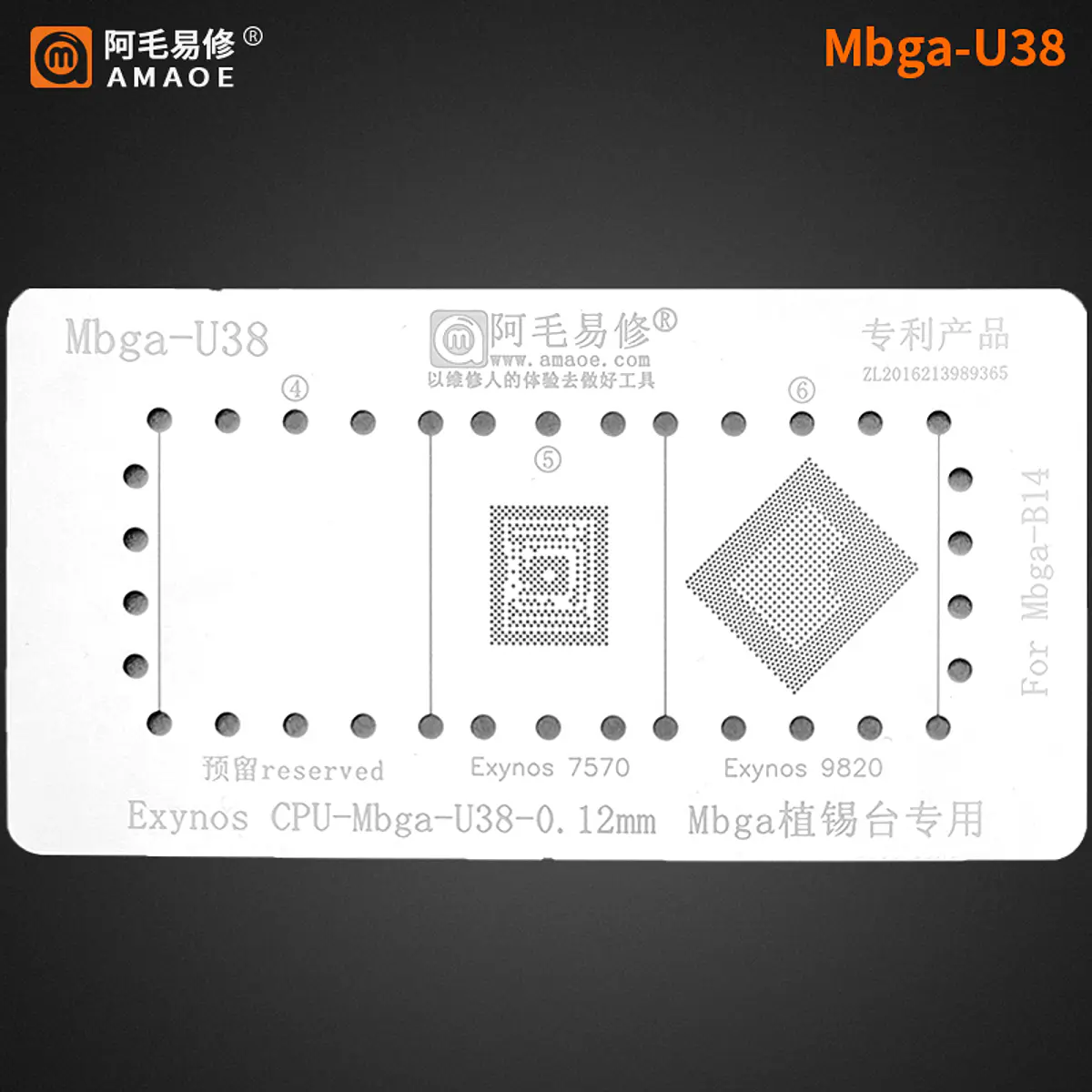 Holder Reballing CPU Mbga-B5