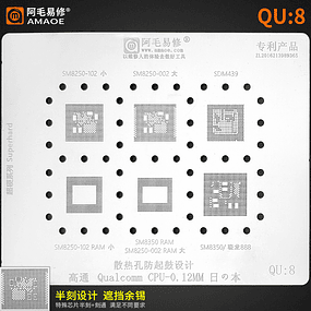 Stencil Amaoe Qualcomm Qu8