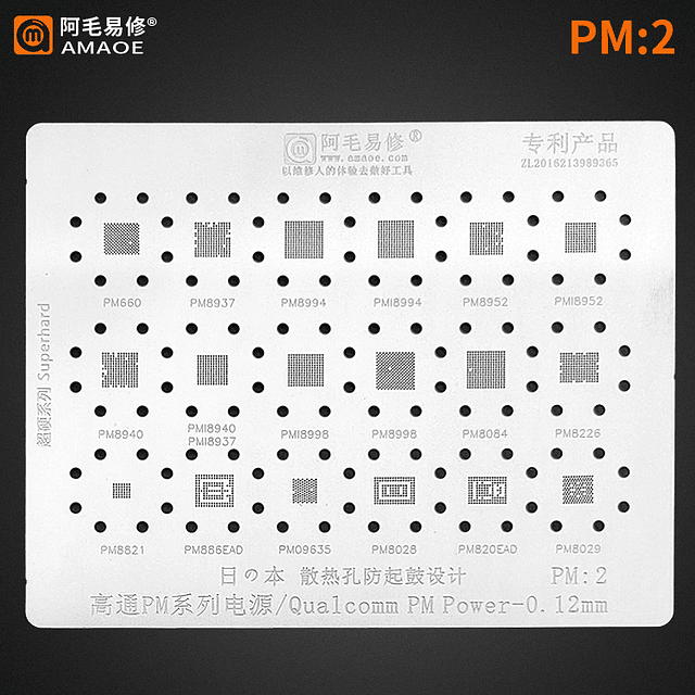 Stencil  Amaoe Qualcomm- PM2