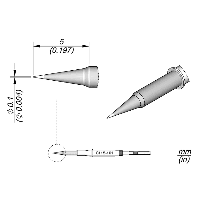 JBC C115 Punta nano de Cautin