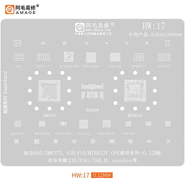Stencil Huawei HW17