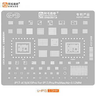 Stencil Amaoe iPhone 17 U-IP13