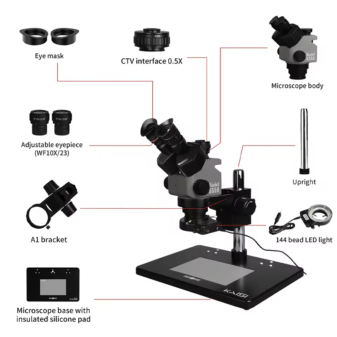 Microscopio Trinocular Kaisi 36558 3