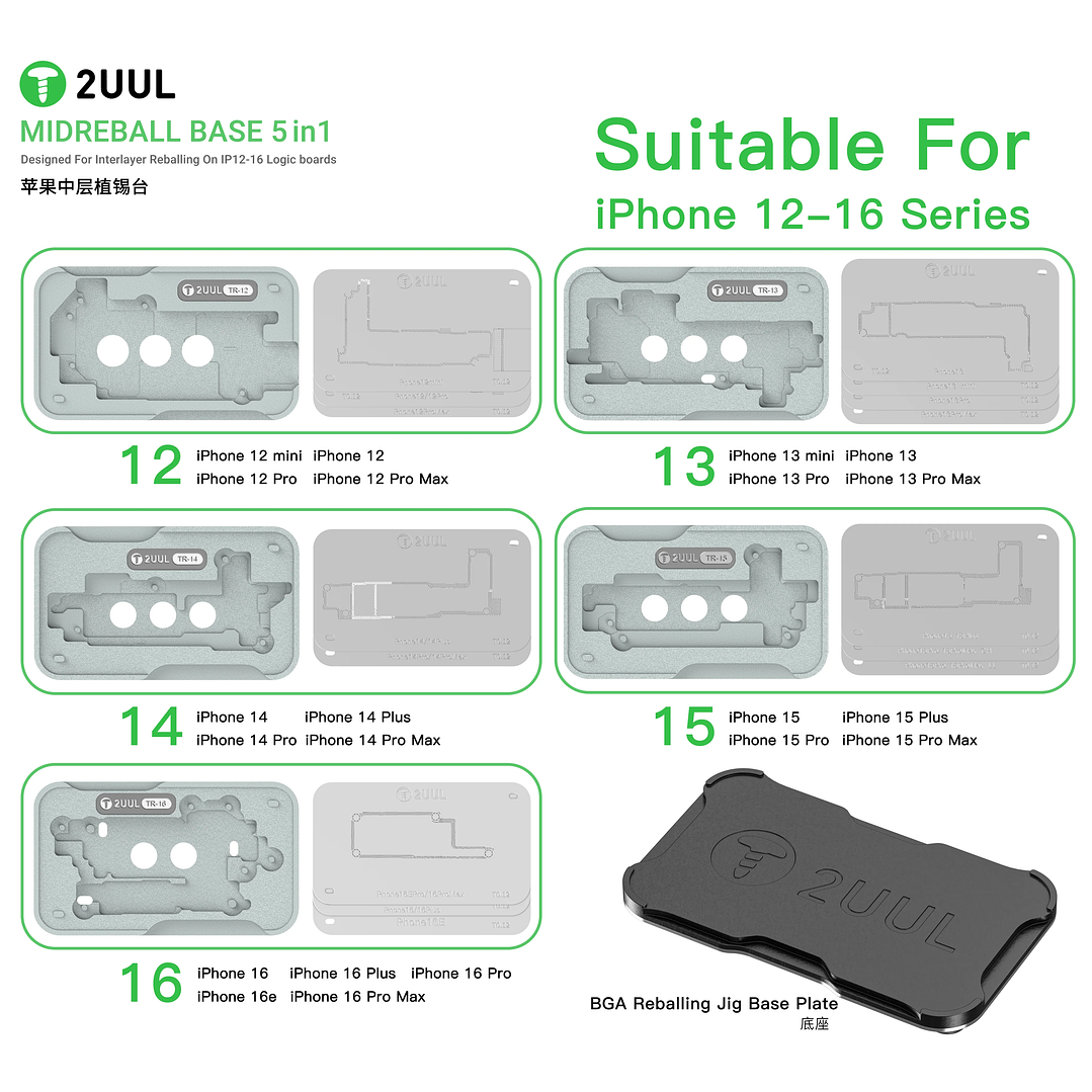 Reballing Interposer iPhone 12-16 PM 2