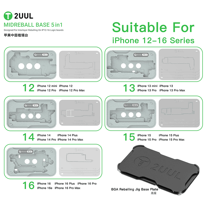 Reballing Interposer iPhone 12-16 PM 2