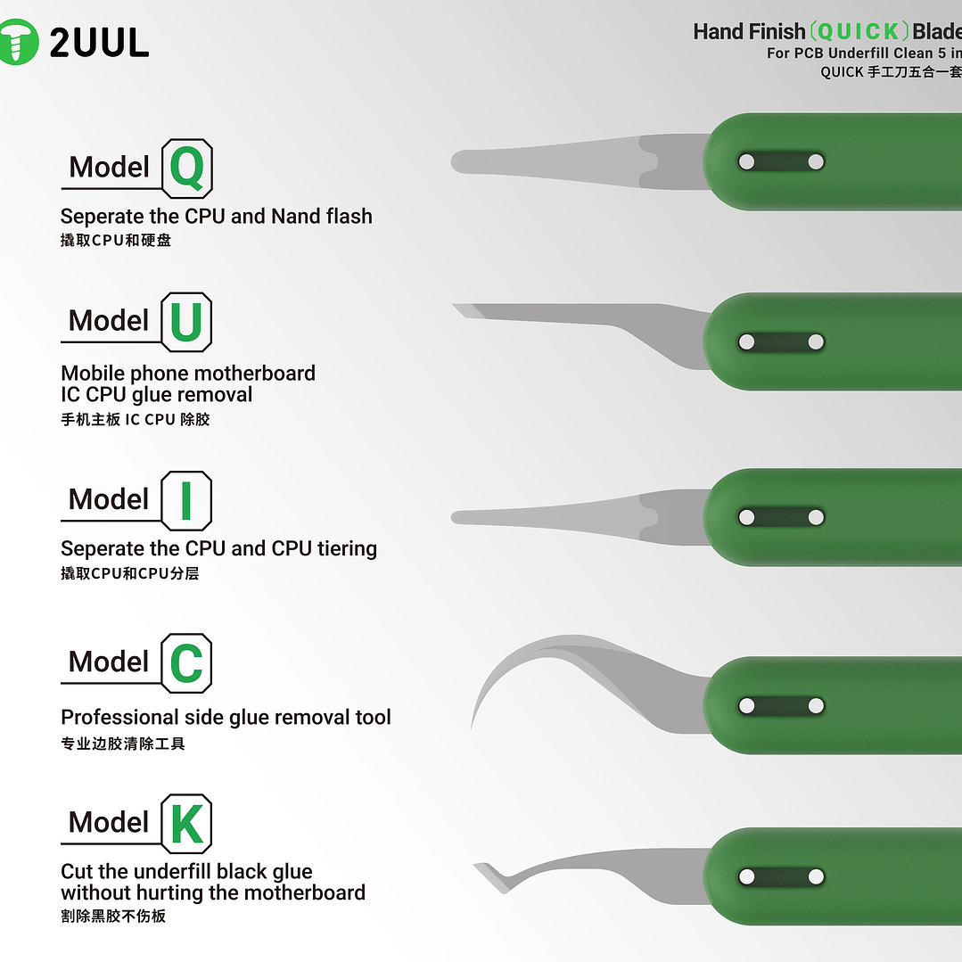 Kit de cuchillas 2UUL DA22 4