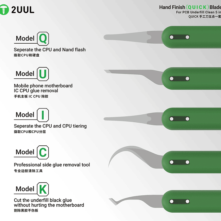 Kit de cuchillas 2UUL DA22 4