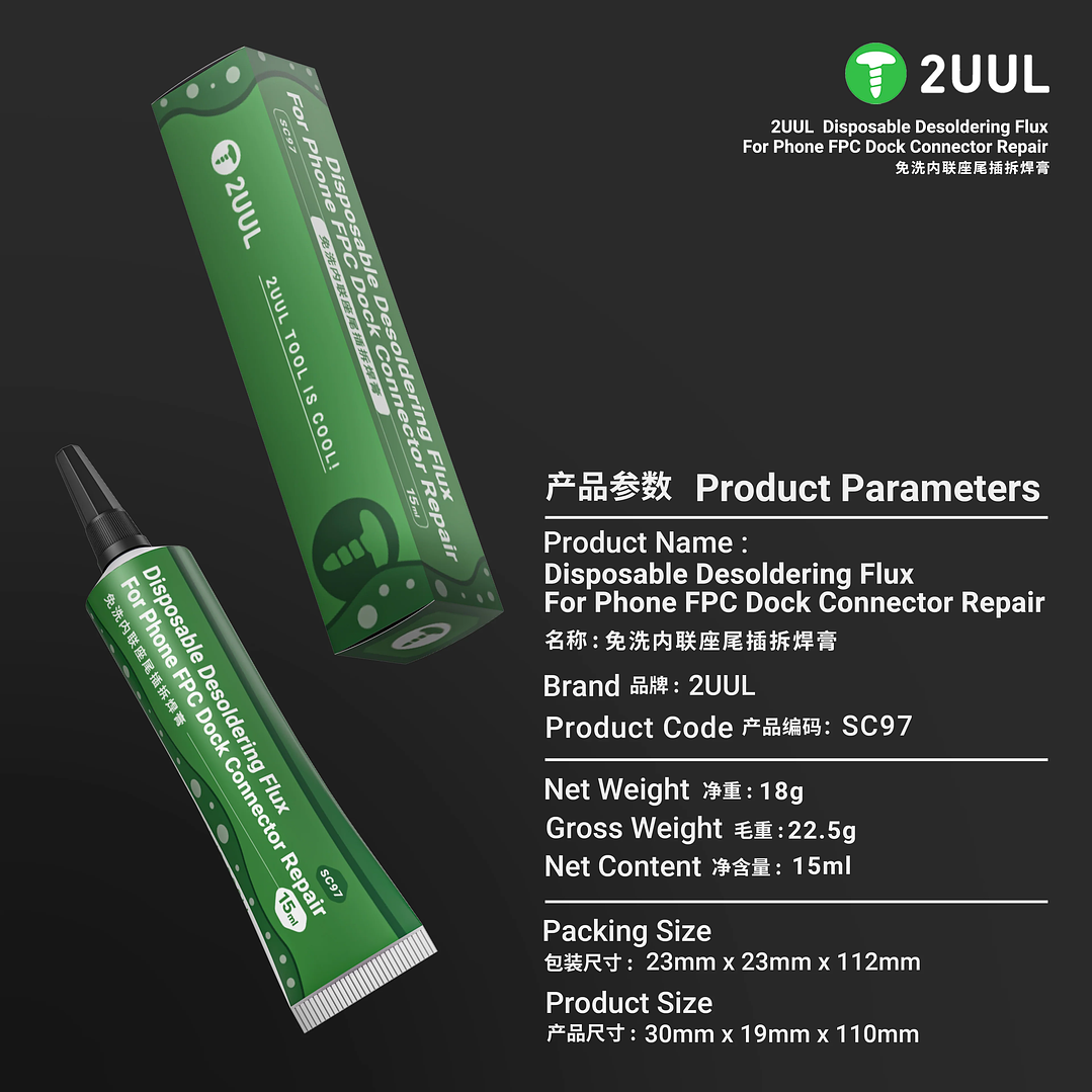 Flux con Estaño especial para FPC 2UUL SC97 3