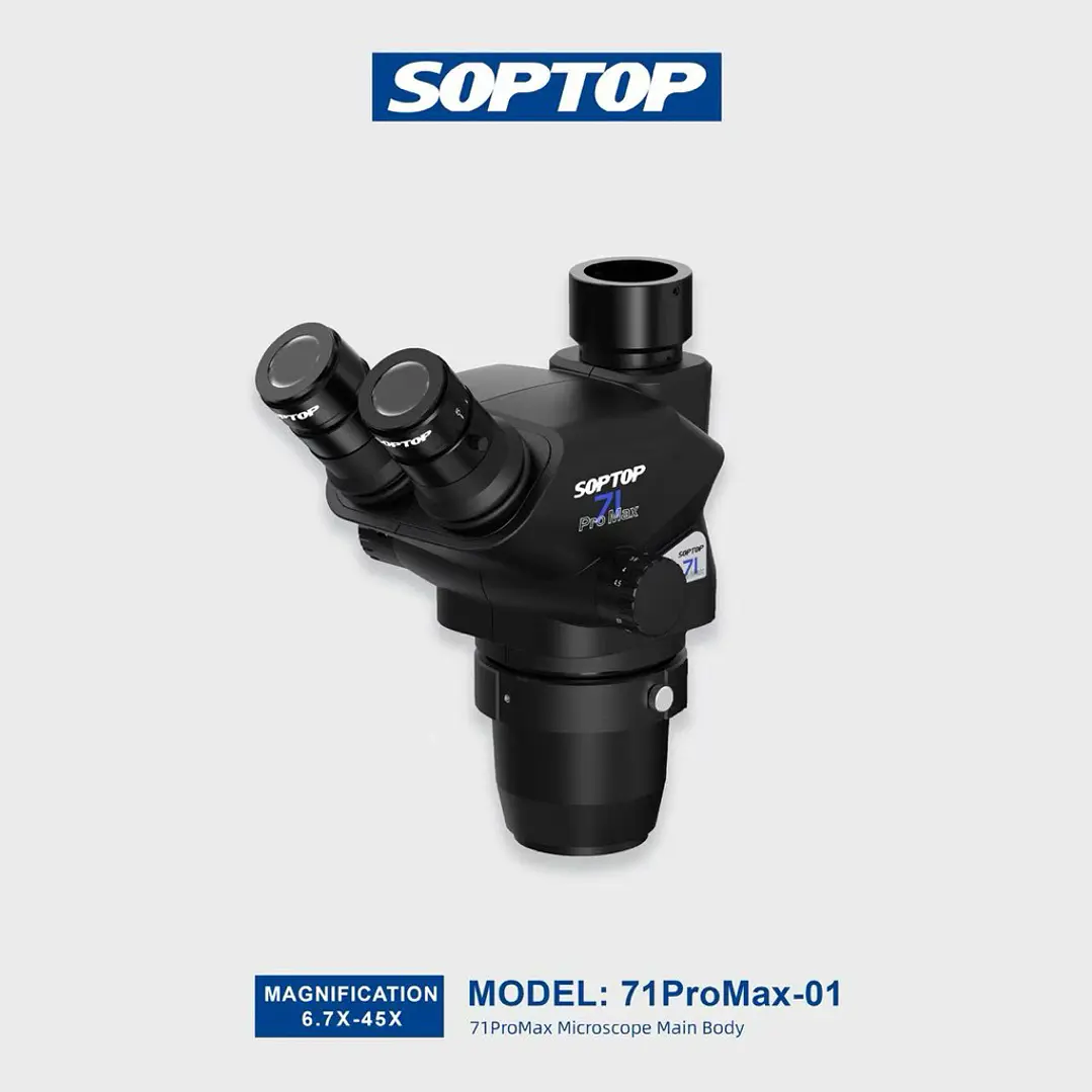 Cabezal Microscopio Trinocular SOPTOP 71 Pro Max 1
