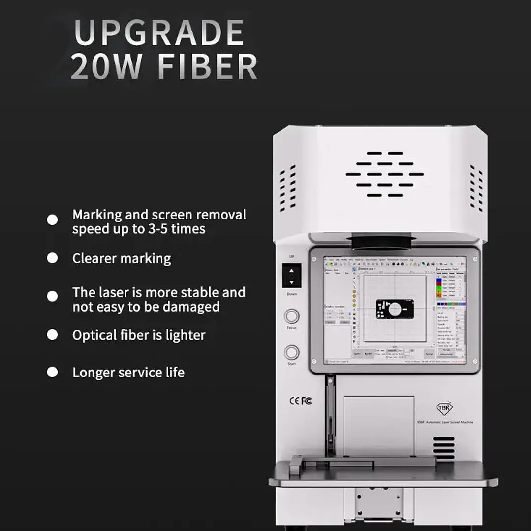 Máquina láser TBK 958F de 20 W 6