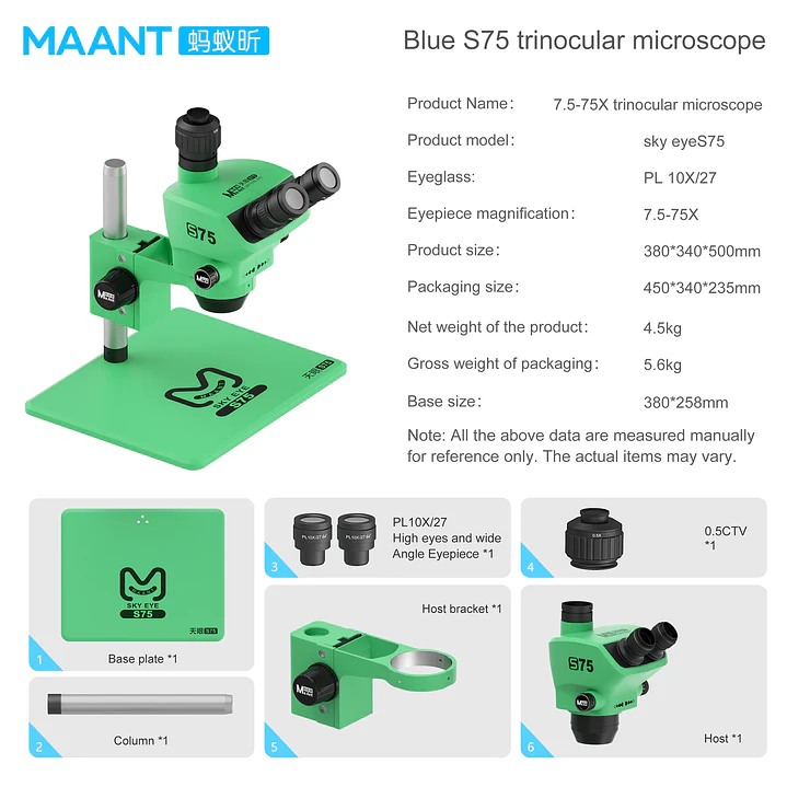 Microscopio MaAnt S75 5