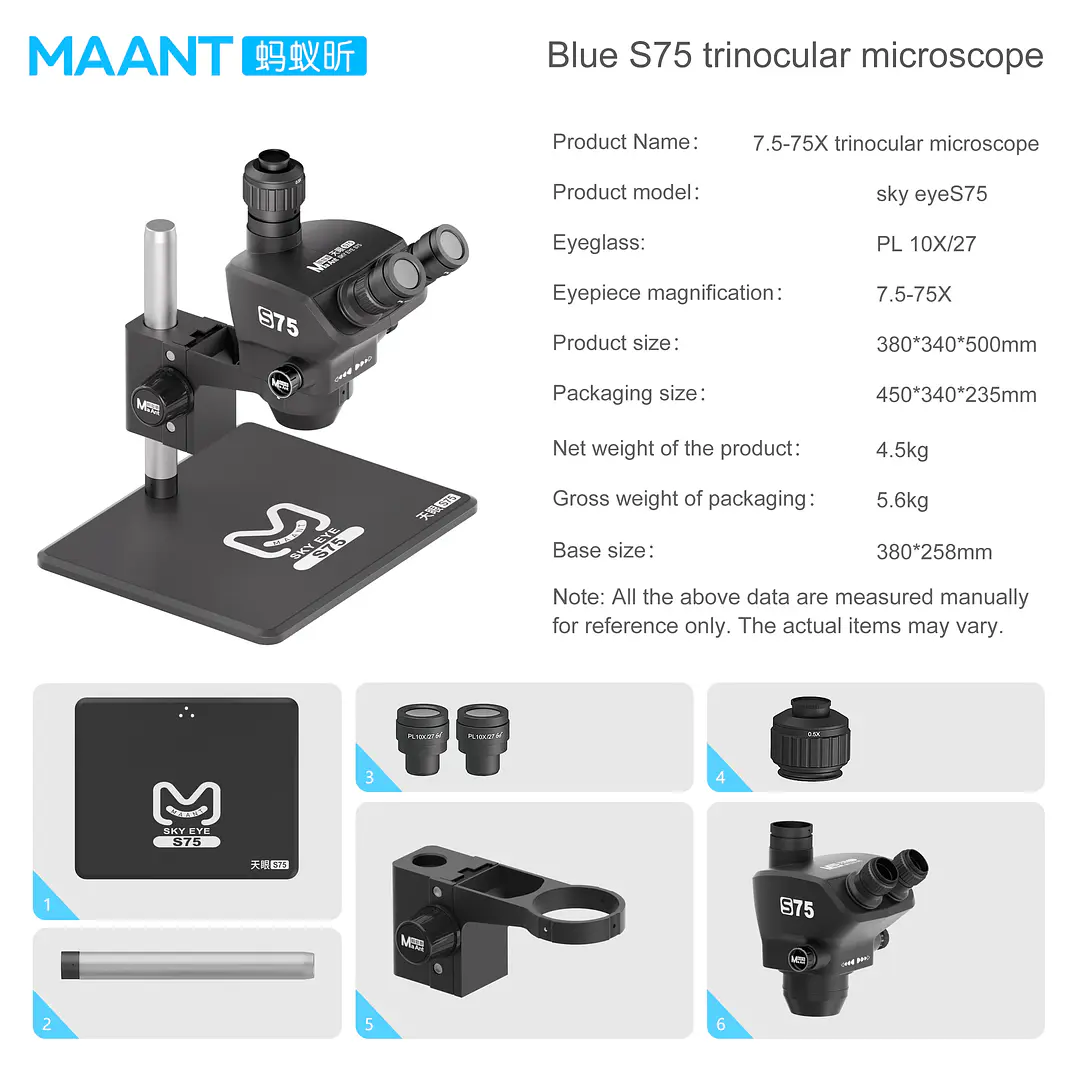 Microscopio MaAnt S75 6