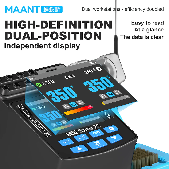 Cautin Doble de 200W MaAnt 2S 3