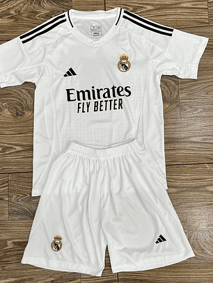 Uniforme Real Madrid Local 2024/25 Blanco Oficial 