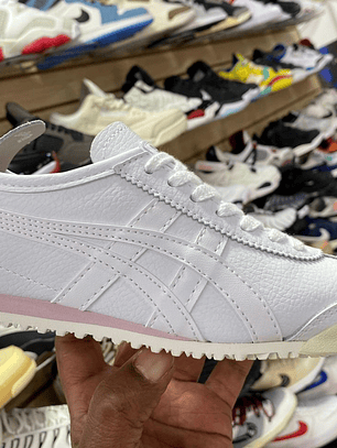 Onitsuka Tiger Mexico 66 Blanco con Detalles Rosa 