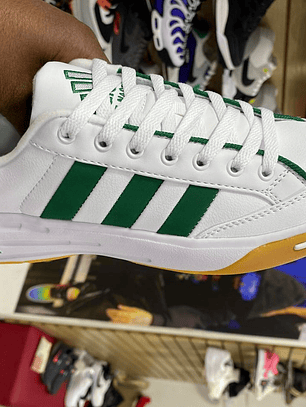 Adidas Grand Court Blanco con Detalles Verde 