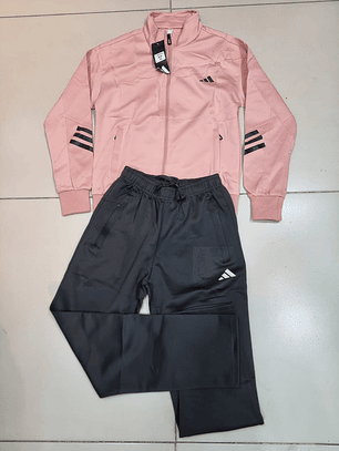 Sudadera deportiva Adidas Rosa con Negro 