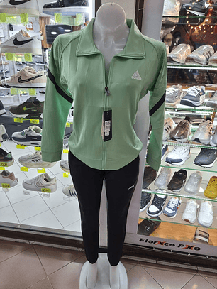 Sudadera Adidas Training Verde y Negro 