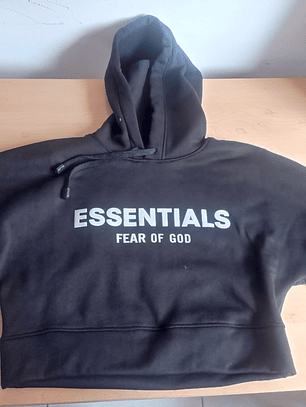 Fear of God Essentials Cropped Hoodie Top Mujer