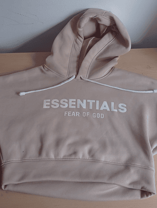 Top Essentials Fear of God Beige Claro Mujer 