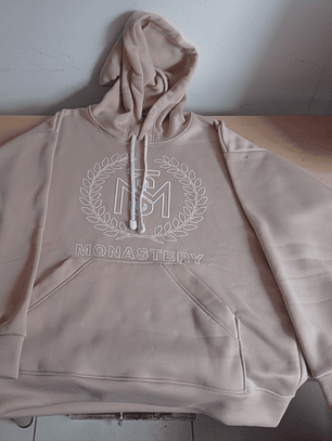 Buzo Unisex Monastery Logo Laurel Beige 