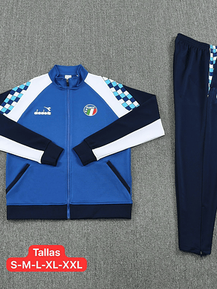 Sudadera Italia Diadora Azul Oficial