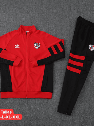Sudadera River Plate Adidas Rojo con Negro Oficial