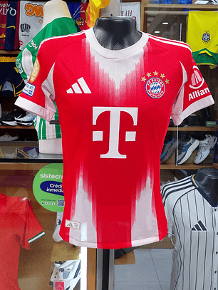 Camiseta Bayern Munich Luis Diaz Adidas 2025/26 Local rojo Oficial, Sin Enmarcar $119.900
