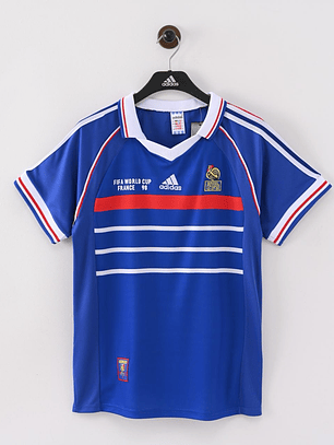 Camiseta Francia Local 1998 Azul Oficial