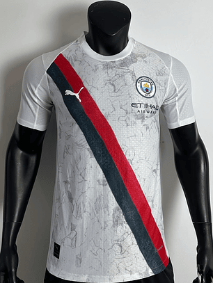 Camiseta Manchester City Visitante 2025/26 Blanco Oficial