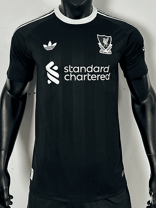 Camiseta Liverpool Portero Tercera Equipacion 2025/26 Negro Oficial