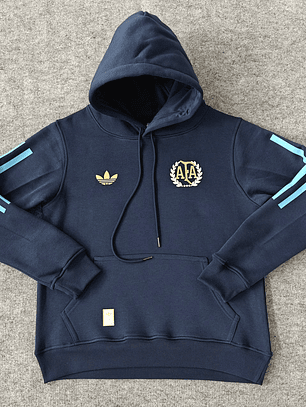 Saco Adidas 2024/25 Argentina Negro Hoodie