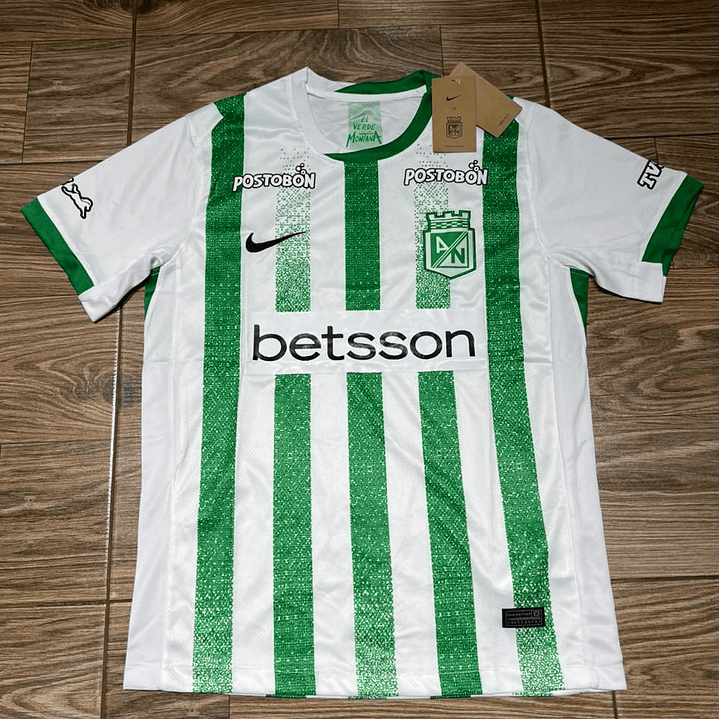 Camiseta Atlético Nacional Local 2025/26 Verde con blanco Oficial  3