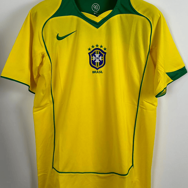 Camiseta Brasil Local 2004/06 Amarillo Oficial 1