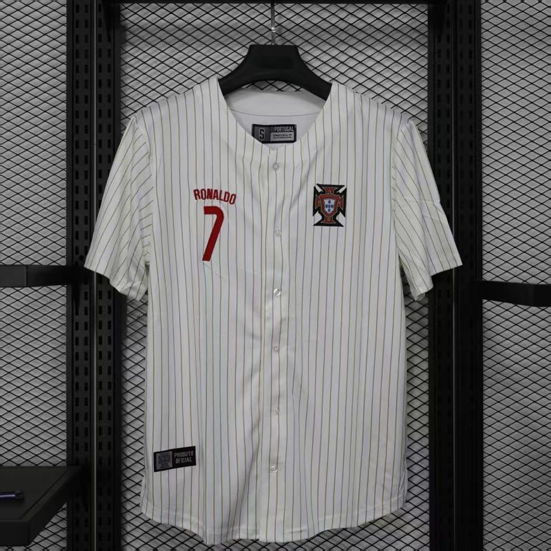 Camiseta Portugal Baseball Limited Jersey Cristiano Ronaldo Oficial 1