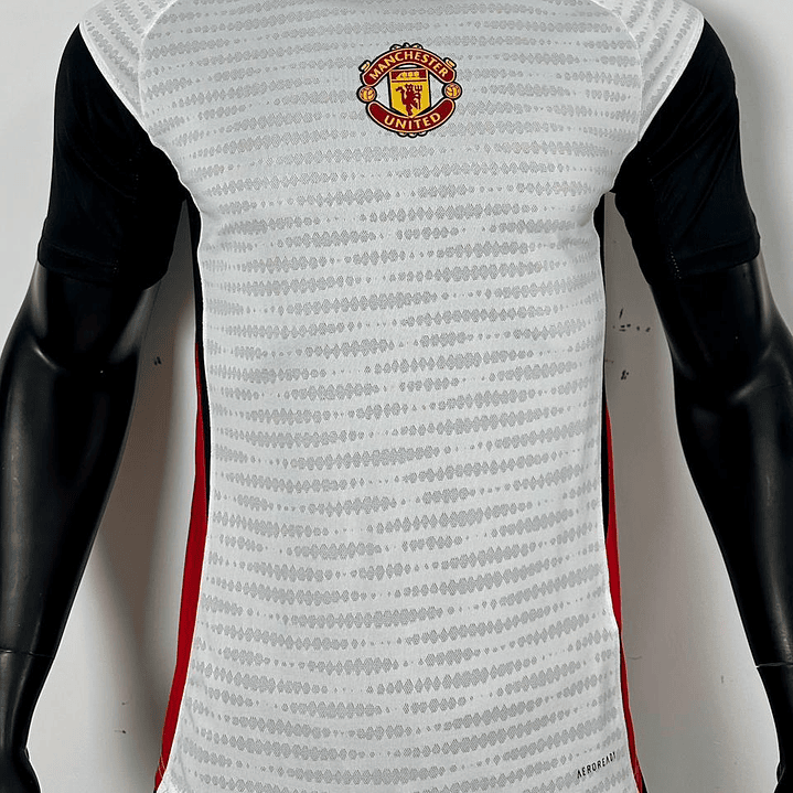 Camiseta Manchester United Entrenamiento 2025/26 Blanco Oficial 1
